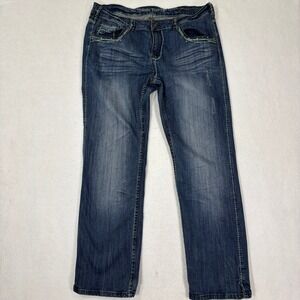 Cowgirl Tuff Western Jeans Women's 36x31 Straight Leg Rodeo Denim